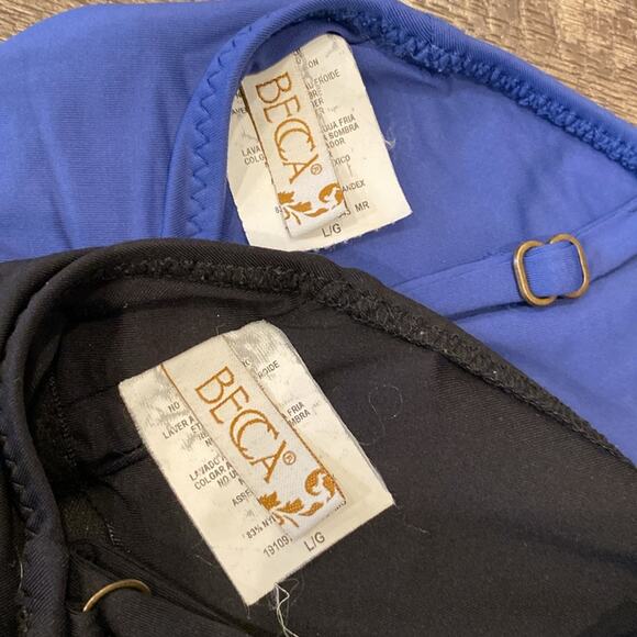 Bundle of 2 Becca by Rebecca Virtue Socialite Ruffle One Piece Swimsuit - Picture 9 of 10